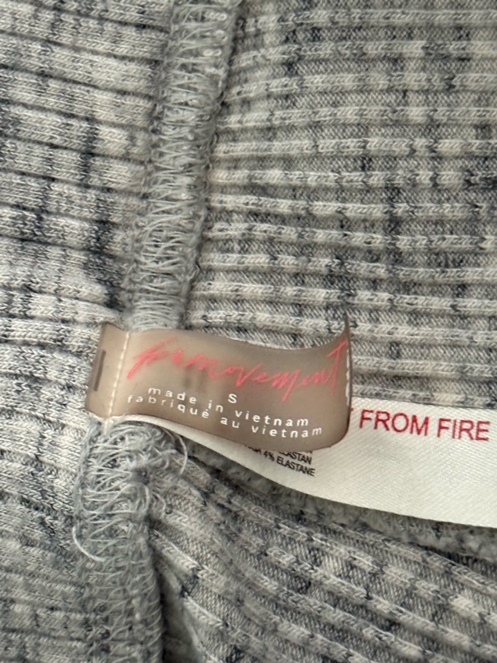 Free People Movement Low and Flow Flare Leggings in Heather Gray - Picture 5 of 5